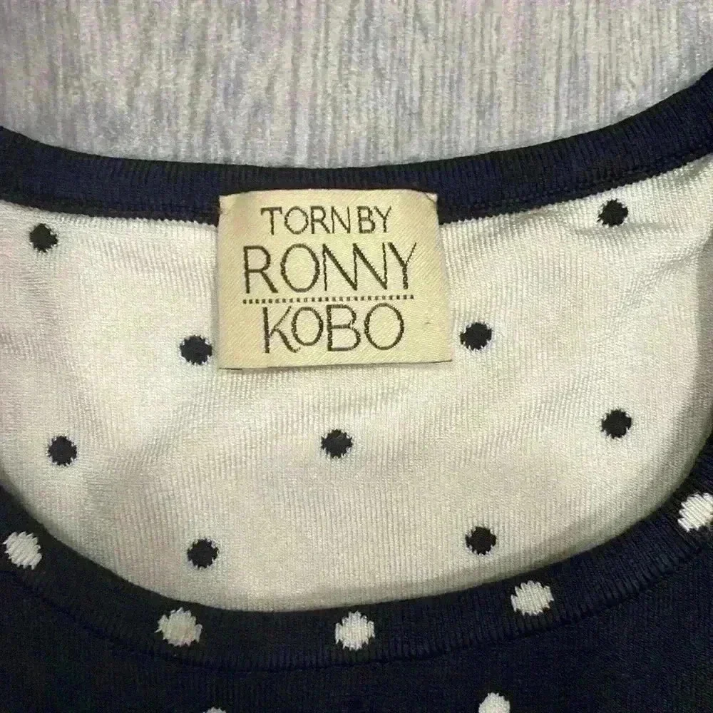 Torn by Ronny Kobo Edna Knit Polka Dot Crop Top Size Small - Picture 4 of 5